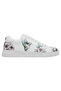Women's Vegan Leather White Sneakers - As Free As a Bird Design - 6