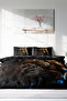 King Size 100% Cotton Satin Double Duvet Cover Set Leopard Face 220X240Cm - 4