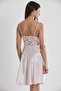 Satin Lace Nightgown 627 - Powder - 3
