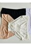 Women's 100% Cotton Ribbed Wide Waist Thin Elastic Bato Panties 4 Pack - 2