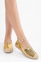 Women's Melany Gold Shiny Casual Espadrille