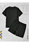 New Season 2-Piece Question Printed Shorts T-shirt Set - 2