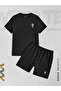 New Season 2-Piece Question Printed Shorts T-shirt Set