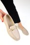 Nude Suede Women's Casual Shoes 18338 - 2