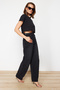 Siyah More Sustainable Bol Kesim Yüksek Bel Loose Baggy Jeans TWOAW24JE00308 - 3