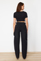 Siyah More Sustainable Bol Kesim Yüksek Bel Loose Baggy Jeans TWOAW24JE00308 - 6
