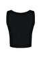 Siyah Crop Pencere/Cut Out Detaylı Örme Bluz TPRSS24BZ00029 - 9