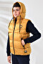YELLOW COLOR CHILDREN'S VEST WITH HOOD - 5