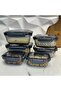 مجموعة حاويات تخزين مستطيلة مكونة من 6 قطع من Morlina Beach (vp-021) - 6