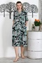 Camouflage Khaki Hooded Buttoned Long Sleeve Hidden Pocket Printed Casual Woven Dress - 5
