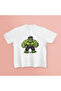 White Kids T-Shirt with Superhero Design
