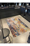 Multicolored Abstract Abstract Patterned Modern Decorative Carpet 3927 - 3