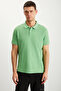 Tarnex Men's 100% Cotton Short Sleeve Regular Fit Green Polo Neck T-Shirt - 3