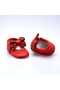 Princess Model Red Baby Girl Leather Moccasin Booties Baby Shoes - 3