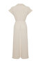 Beige A-line Double Breasted Collar Aerobin DMidi reading Dress TWOSS24EL00599 - 8
