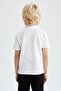 تي شيرت بيكيه بولو أساسي للأولاد بأكمام قصيرة K1689a622sp - 5