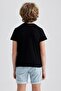 Boys' Batman Crew Neck Short Sleeve T-Shirt Y4747a622hs - 5