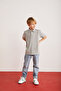 ETHEL-GRM24002 100% cotton short-sleeved polo collar tshirt Tile - Grimelange Polo Collar T-shirt - 2