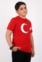Çiko Kids Turkish Flag Cotton Children's T-shirt (UNISEX) 5-13 Years Old - 3