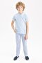 Boys' Short Sleeve Polo T-Shirt Z3019a623sm - 5