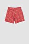 Girl's Flower Patterned Viscose Shorts T3846a623hs - 8