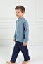 Muslin Children's Shirt Judge Collar Blue - 5
