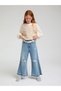 Girl's Motif Embroidered Detailed Short Blouse
