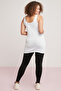 Veronica Women's Cotton Body Completely Fitting Thick Strap Round Neck White Large Size Body - 6