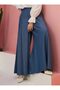 Denim Trouser Skirt - Dark Blue - Neways - 3