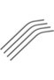 4 Pieces of Steel Straws Stainless Steel Metal Soft Drink Straw and 1 Piece of Straw Cleaning Brush - 4