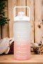 VAESKE Flask MOTIVATIONAL 2LT PINK-GRAY