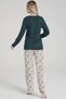New Season Cotton Long Sleeve Women's Pajamas Set V9 - 2