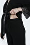 Front Tie-Detail Lace Detailed Maternity and Postpartum Pajama Set - 5