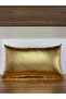Plain Plated Gold Foil Throw Pillow Cover - 3