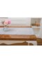 Iris Jaka Rpolyester Fabric Gray Runner 45x150 Cm - 1411 - 4