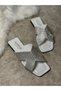 Daily Women's White Slippers Stoned Blunt Toe Low Heel Comfortable Sole Lightweight Stitching Detailed Summer 05 - 5