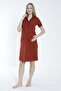 Buttoned Striped Detail Maternity and Postpartum Nightdress