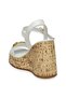 D24Ys-1415Z Wedge Heel White Women's Sandals - 4