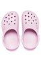 Crocs Crocband Clog K Kids Pink Slippers 204537-6gd - 3