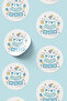 Baby Shower It's A Size Party Label - 72 Pieces 4 Cm - 2
