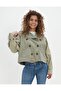 Green Women's / Girls' Coat U-1381-3357