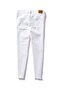 Women Regular Fit Ripped Denim, White - 4