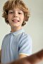 Boys' Short Sleeve Polo T-Shirt Z3019a623sm - 3