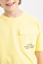 Boy Oversize Wide Fit Crew Neck Pocket Printed Short Sleeve T-Shirt A0779A823Sm - 7