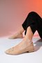 GHENT Beige Skin Pearl Stone Women's Ballerina Shoes - 8