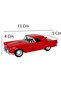 Nostalgic 1955 Ford Metal Pull Drop Car Red Doors Open (1/36 Scale) - 4