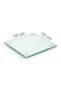 Glass Coasters, 6 Pieces, with Translucent Silicone Feet, 4mm Durable, Transparent Cup Mug Bottoms - 3
