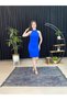 WOMEN'S COBALT BLUE BLUE COLOR CASHCORSE Sleeveless DRESS - 5