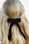 Velvet Hair Clip Bow Stylish Design Hairpin for Women - 2