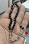 Black Agate 6 mm Natural Natural Stone Rosary - 3